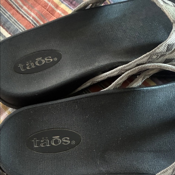 Taos Footwear Black and Gray Sandals - Picture 3 of 5